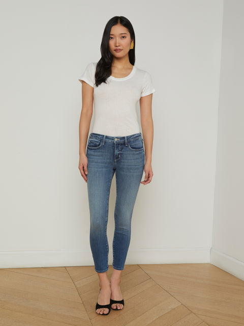 Frankie Low-Rise Skinny Jean jean L'AGENCE