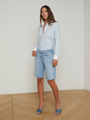 Elise Denim Bermuda Short short L'AGENCE