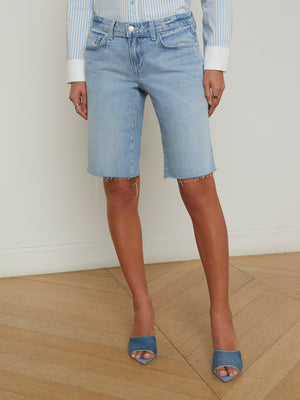 Elise Denim Bermuda Short short L'AGENCE