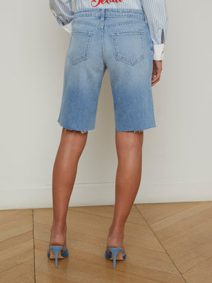 Elise Denim Bermuda Short short L'AGENCE