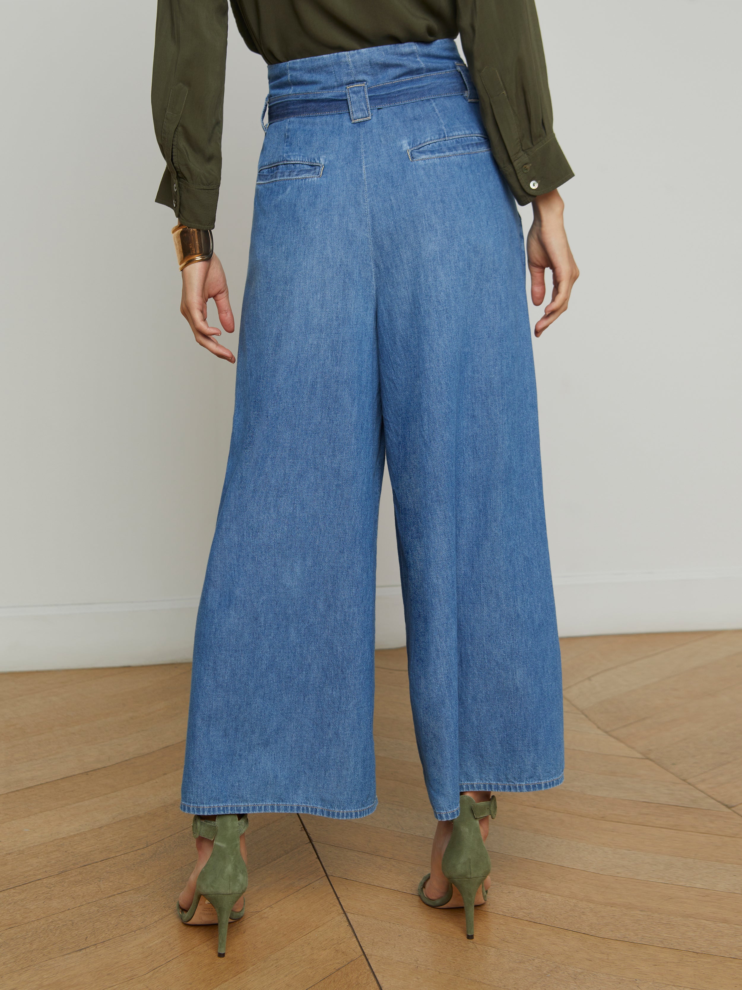 Lowen Cropped Wide-Leg Jean jean L'AGENCE