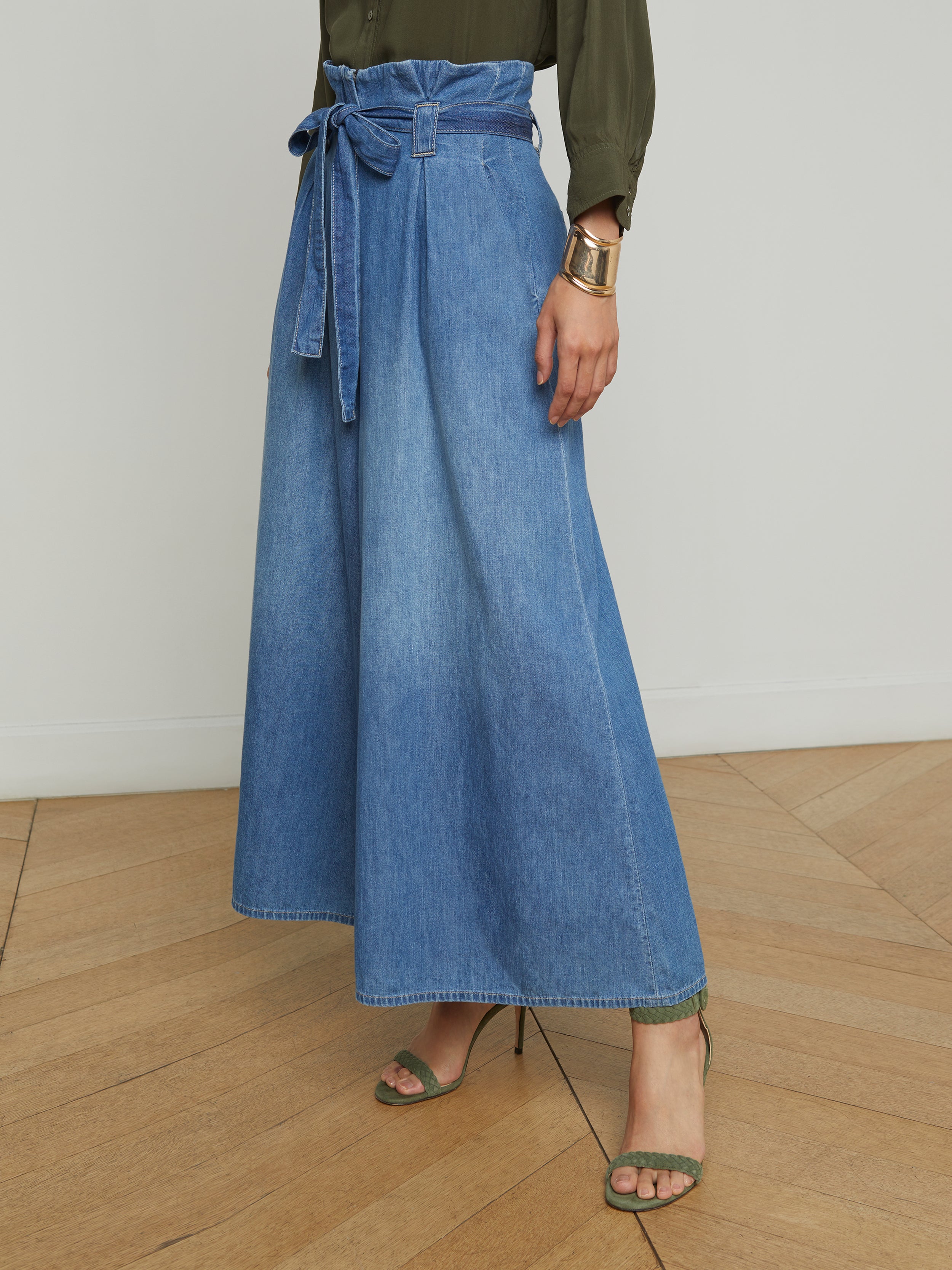 Lowen Cropped Wide-Leg Jean jean L'AGENCE