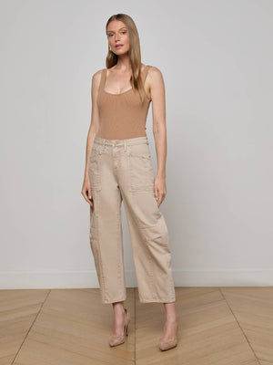 Cody Cropped Barrel-Leg Jean