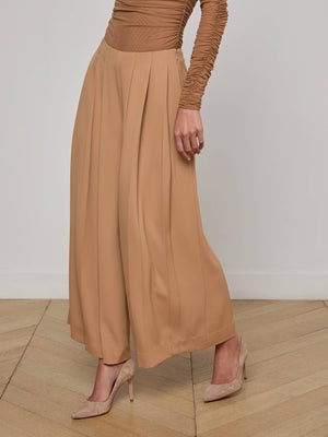 Pantalone a pieghe a piegatura a terra di novalynn
