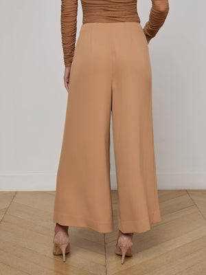 Pantalone a pieghe a piegatura a terra di novalynn