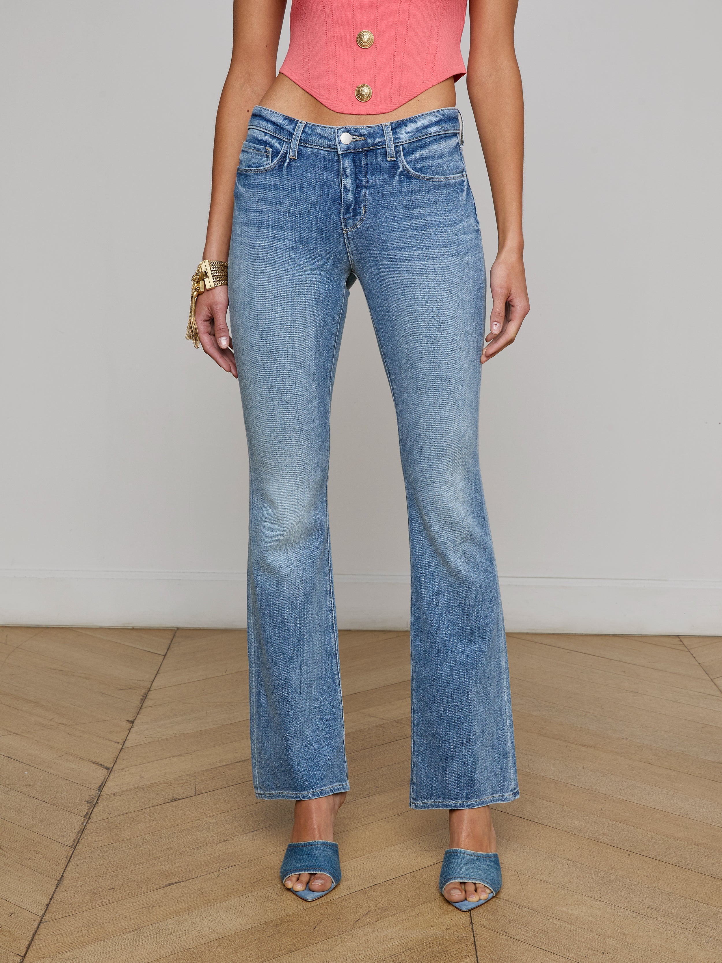 Cara Low-Rise Bootcut Jean jean L'AGENCE