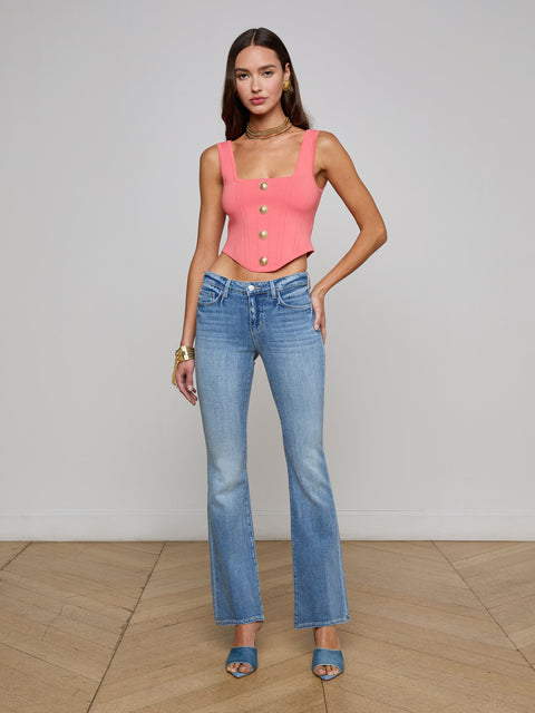 Cara Low-Rise Bootcut Jean jean L'AGENCE