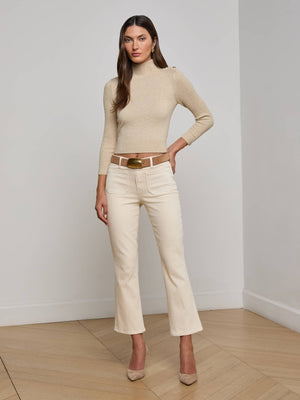 Noya Cropped Slim Flare Jean