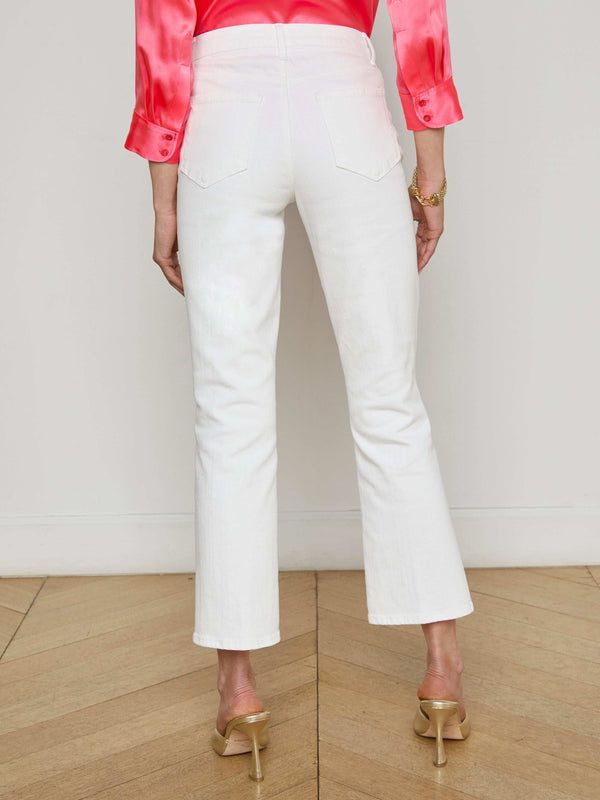 Noya Cropped Slim Flare Jean jean L'AGENCE
