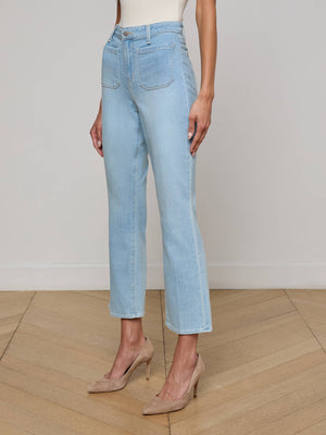 Noya Cropped Slim Flare Jean