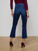 Noya Cropped Slim Flare Jean