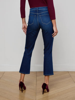 Noya Cropped Slim Flare Jean