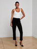 Celestia Velvet Slim-Leg Jean