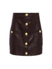 Truman Vegan Leather Mini Skirt skirt L'AGENCE   