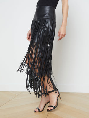 Karolina Fringe Skirt skirt L'AGENCE   