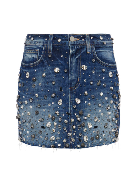 Paris Crystal Mini Skirt skirt L'AGENCE   