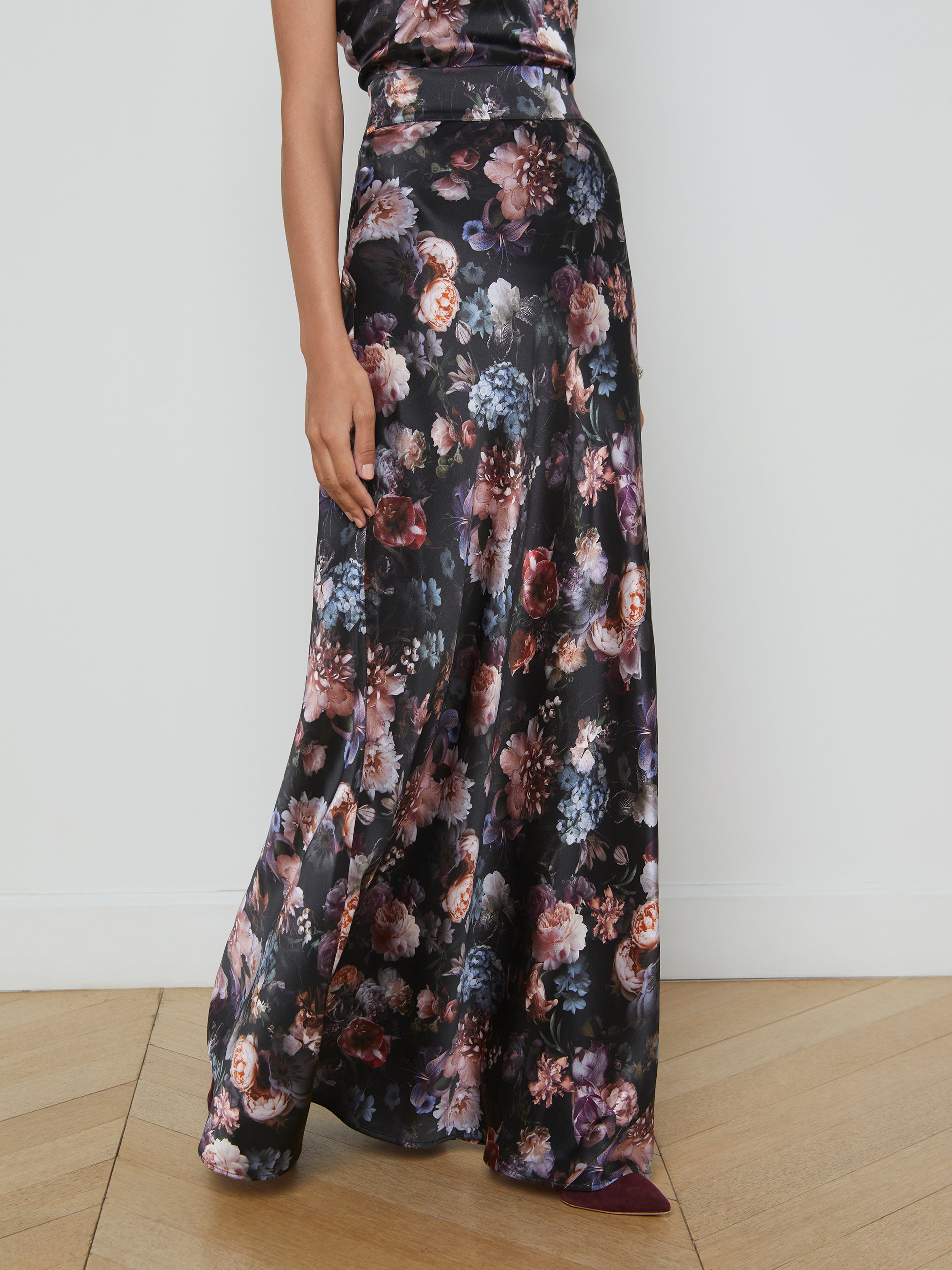 Ryker Silk Maxi Skirt skirt L'AGENCE Sale