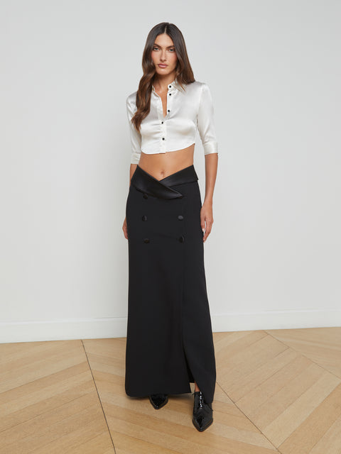 Diara Tuxedo Skirt skirt L'AGENCE   