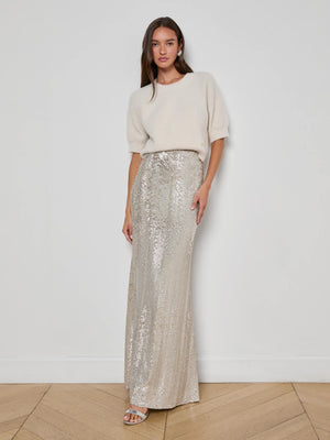 Zeta Sequin Maxi Skirt