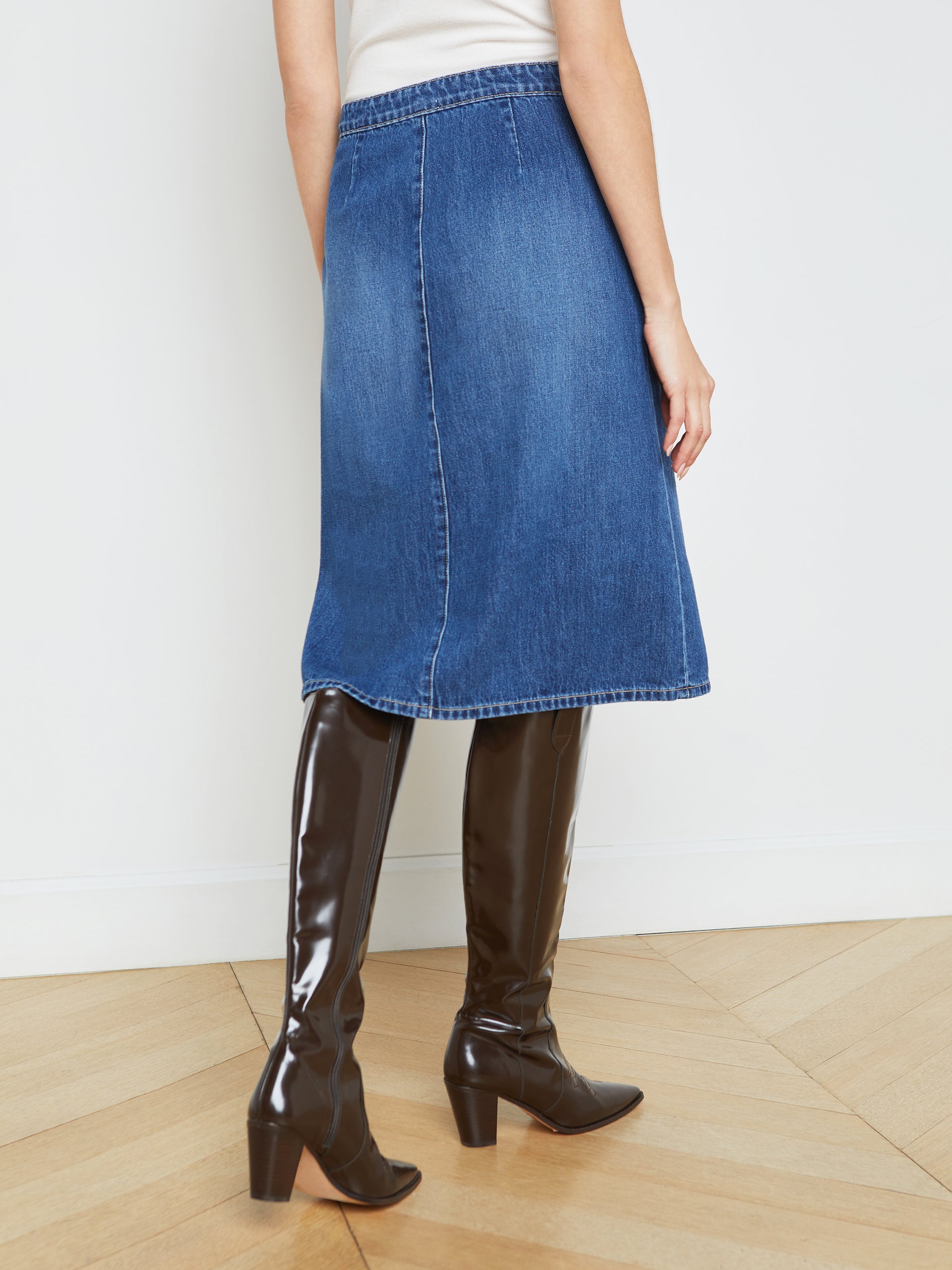 Landry Denim Skirt skirt L'AGENCE Sale   