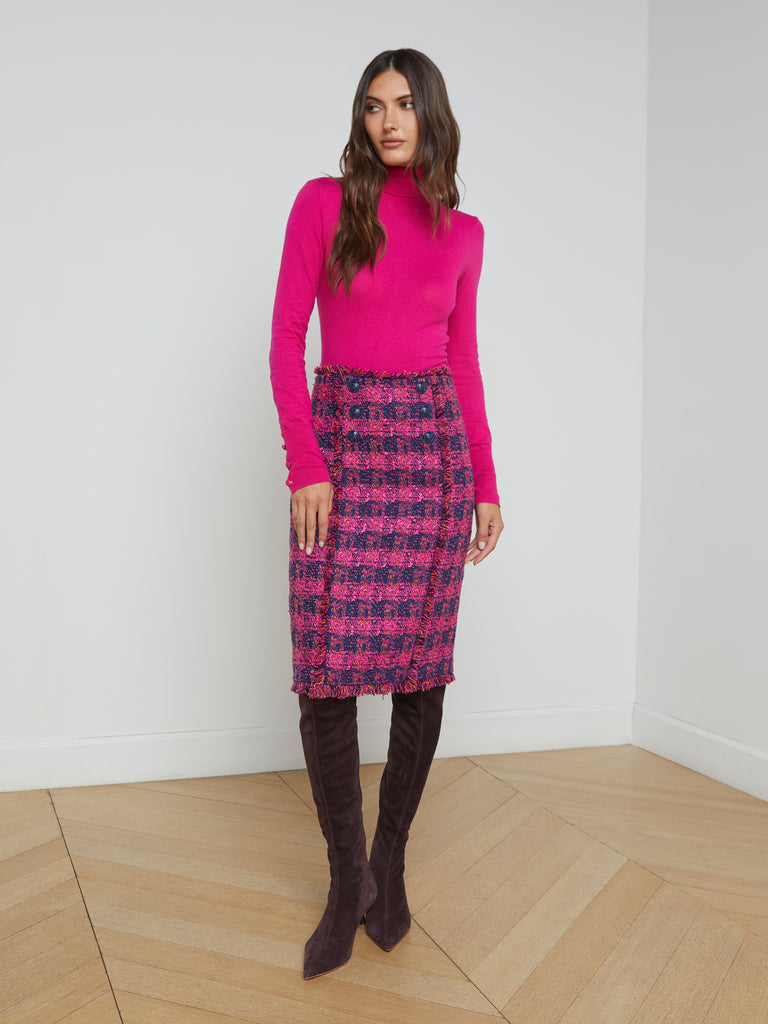 Kitty Tweed Pencil Skirt skirt L'AGENCE   