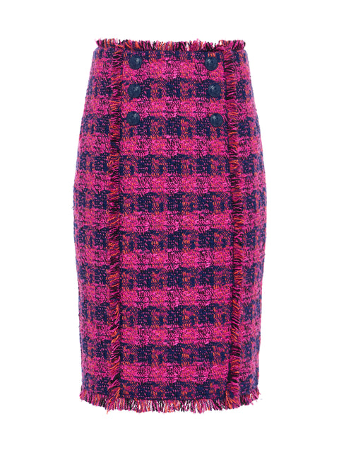 Kitty Tweed Pencil Skirt skirt L'AGENCE   