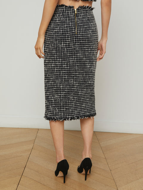 Tai Tweed Midi Skirt skirt L'AGENCE