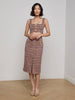 Gonna midi tweed tai