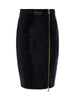 Cannes Vegan Leather Pencil Skirt skirt L'AGENCE   