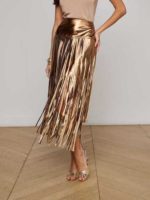 Karolina Fringe Skirt skirt L'AGENCE