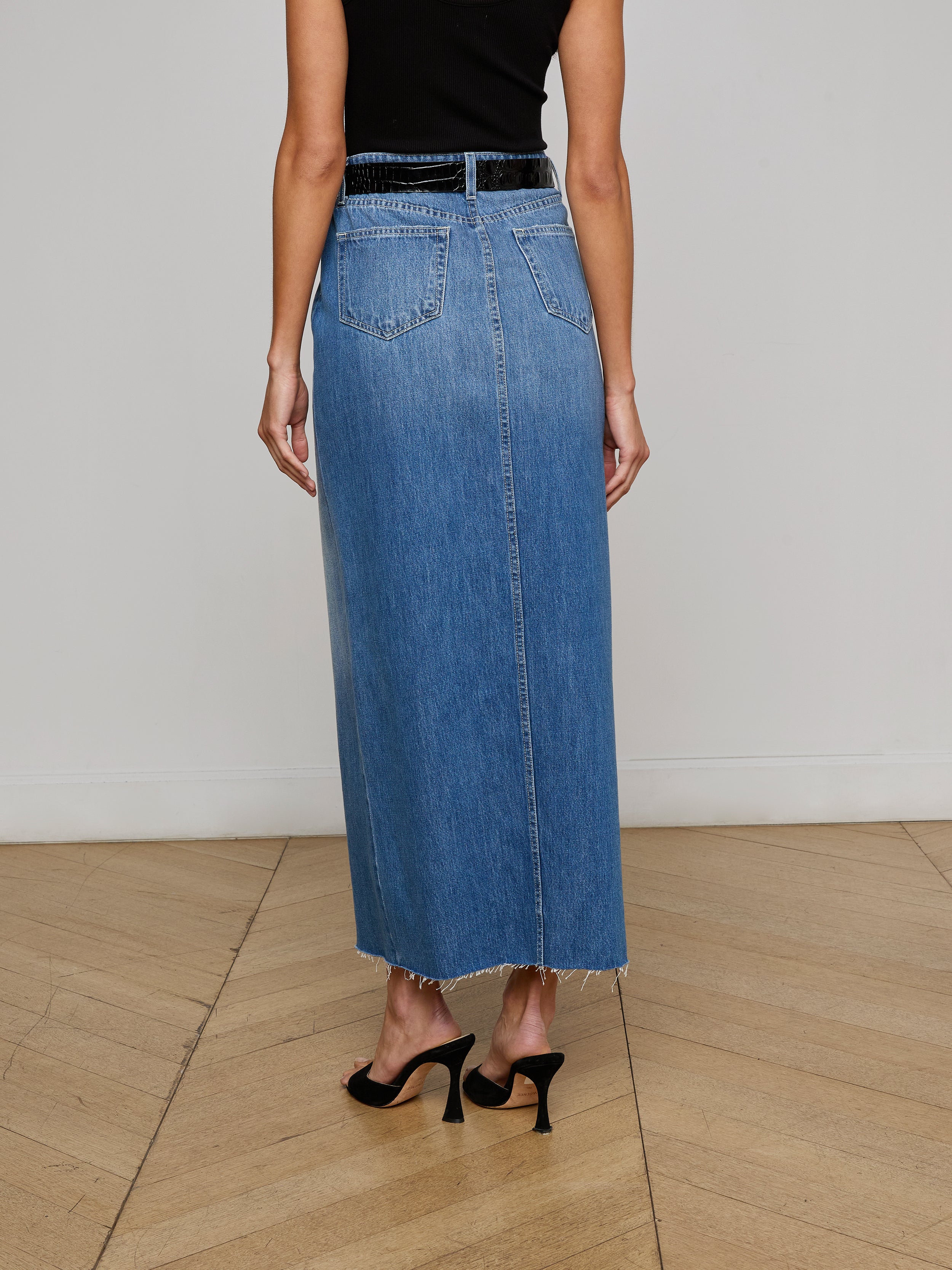 Rysa Denim Maxi Skirt
