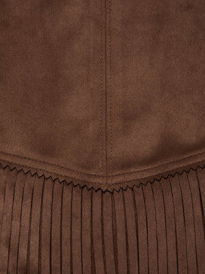 Lyle Vegan Suede mini jupe