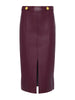 Arlette Vegan Leather Midi Skirt