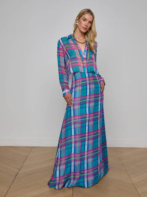 Patricia Plaid Maxi Skirt