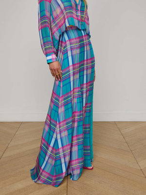 Patricia Plaid Maxi Skirt