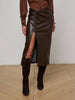 Lilou Vegan Leather Skirt