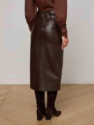 Lilou Vegan Leather Skirt