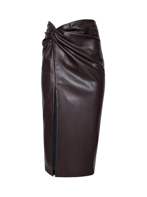 Lilou Vegan Leather Skirt