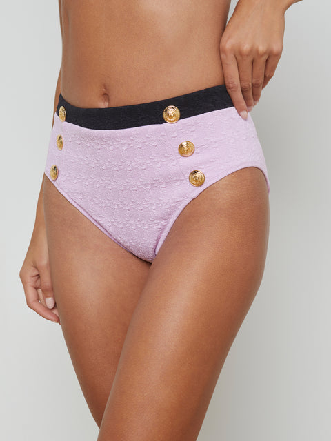 Vanessa High-Waisted Bikini Bottom swim L'AGENCE   