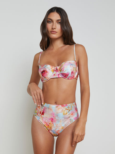 Vanessa High-Waisted Bikini Bottom swim L'AGENCE