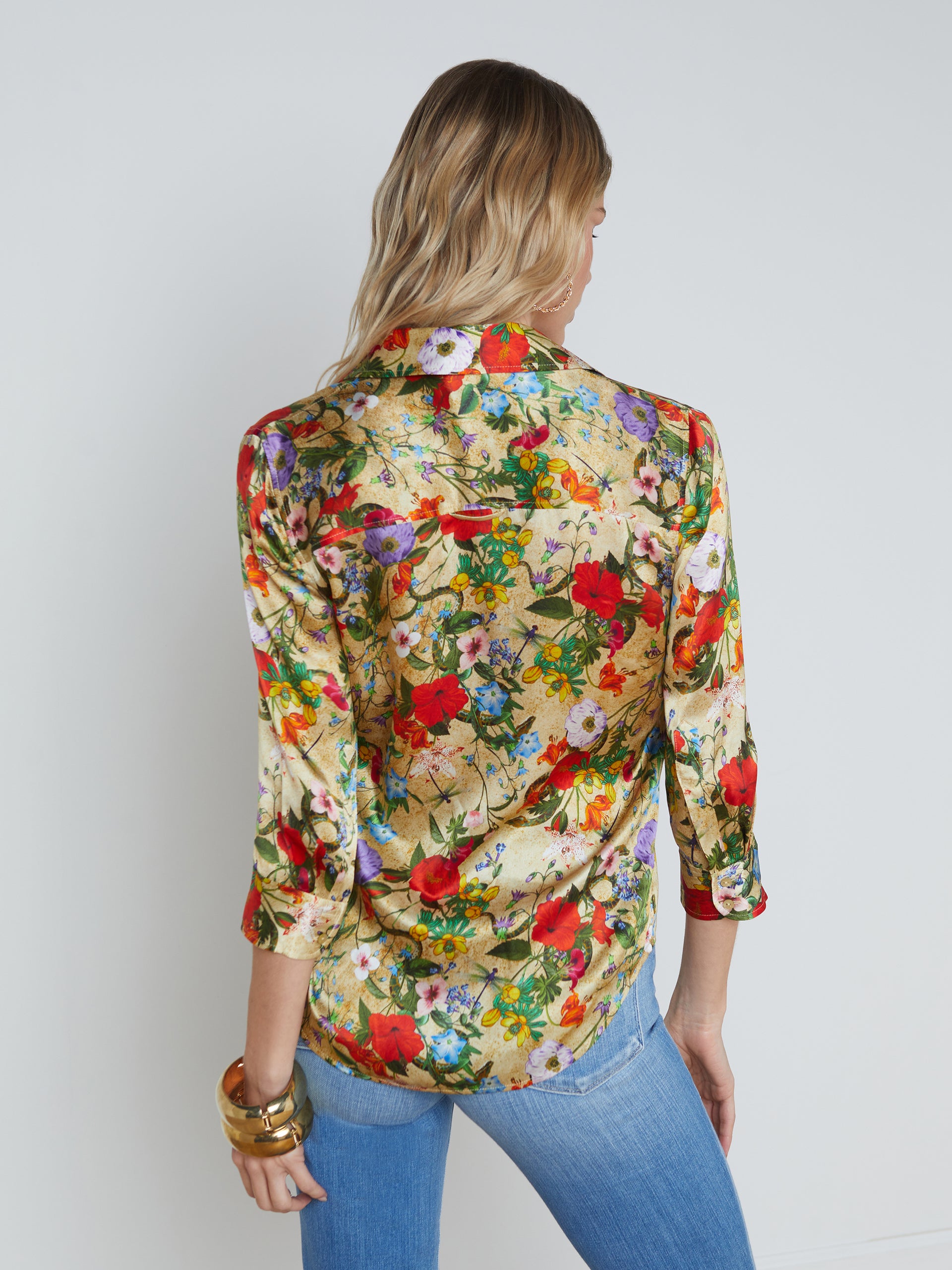Dani Silk Blouse blouse L'AGENCE Sale   