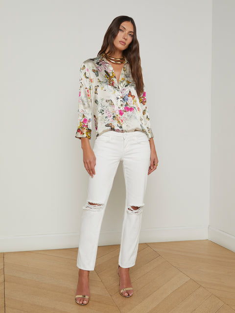 Dani Silk Blouse blouse L'AGENCE