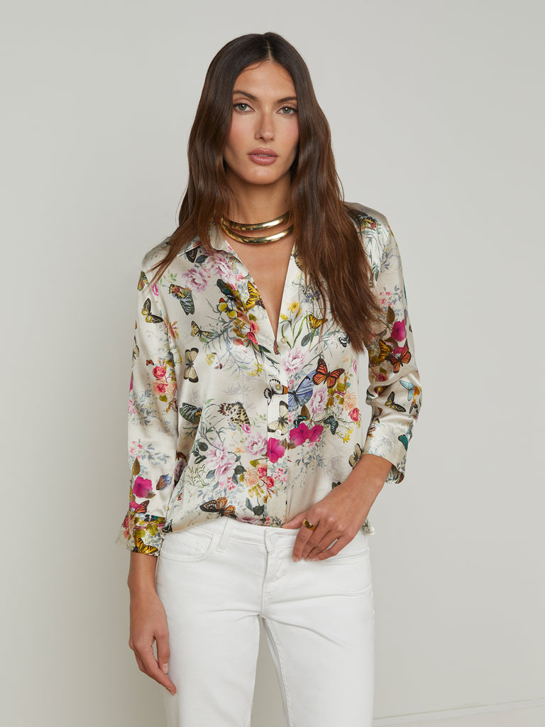 Dani Silk Blouse blouse L'AGENCE