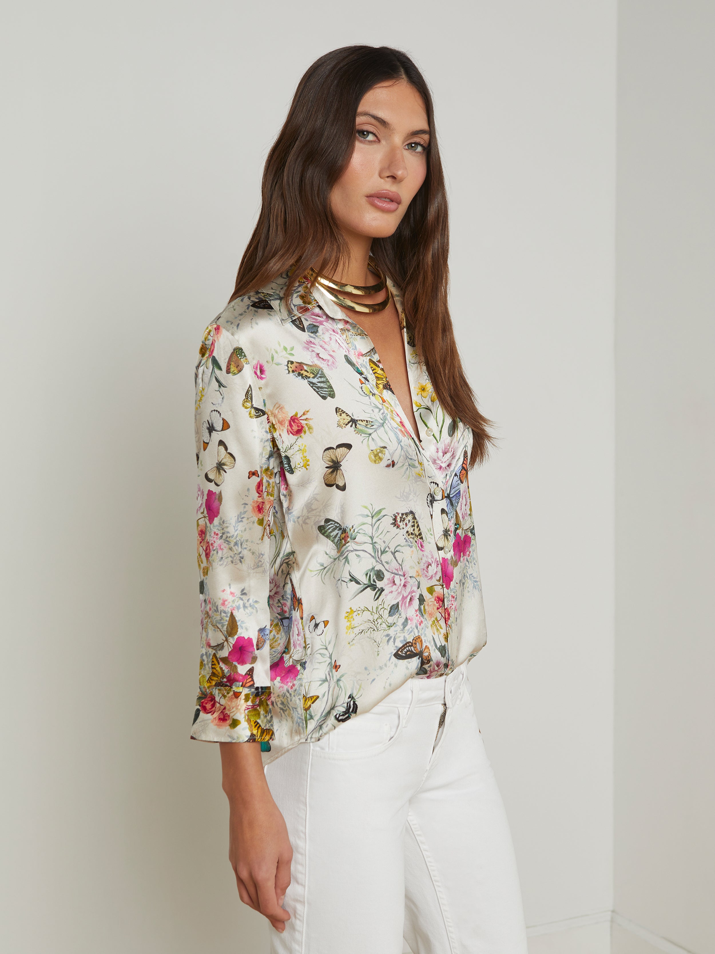 Dani Silk Blouse blouse L'AGENCE