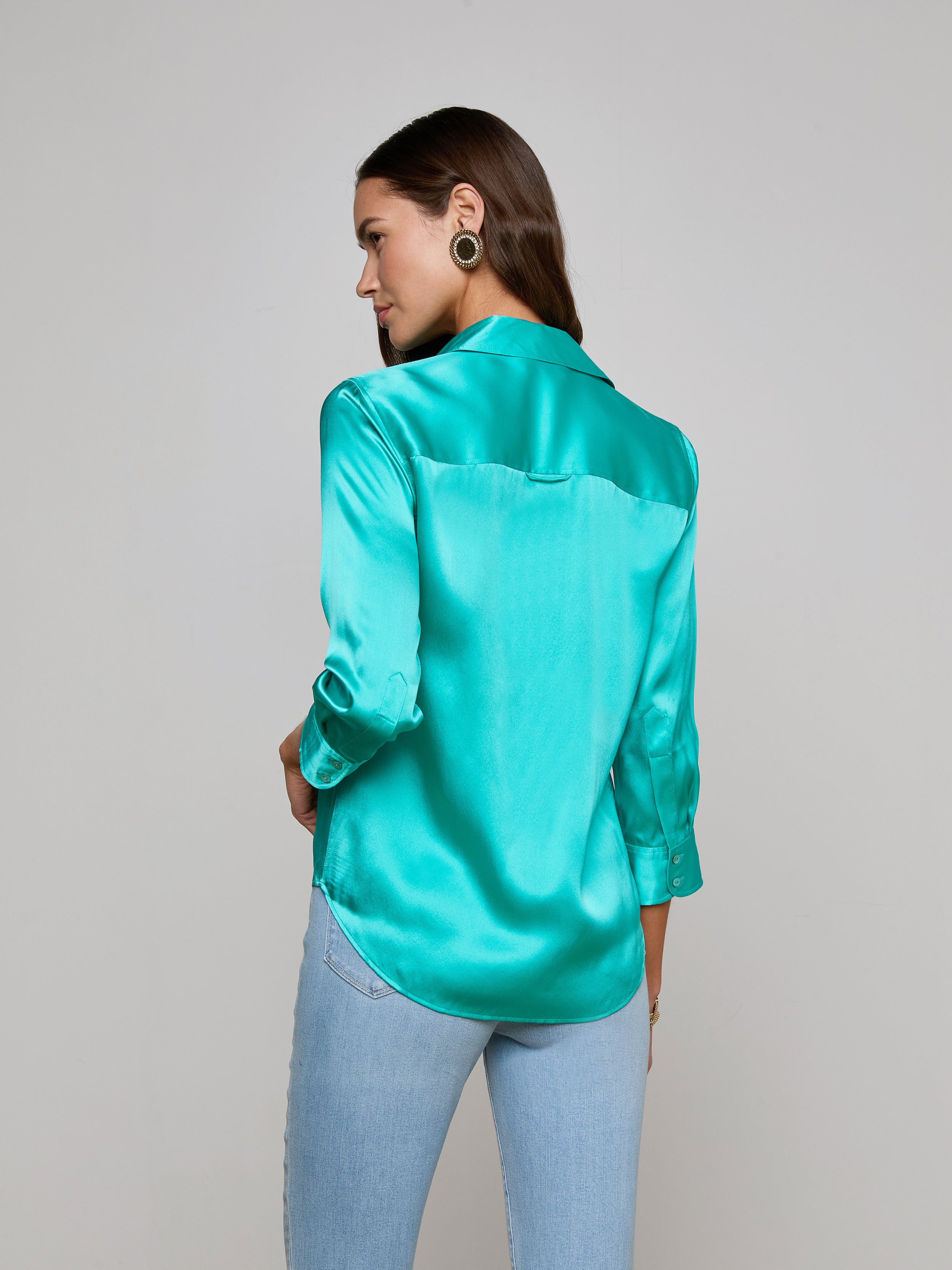 Dani Silk Blouse blouse L'AGENCE