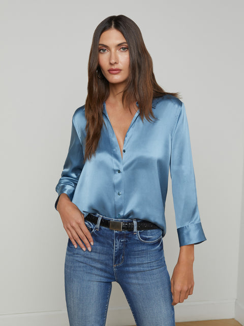 Dani Silk Blouse blouse L'AGENCE