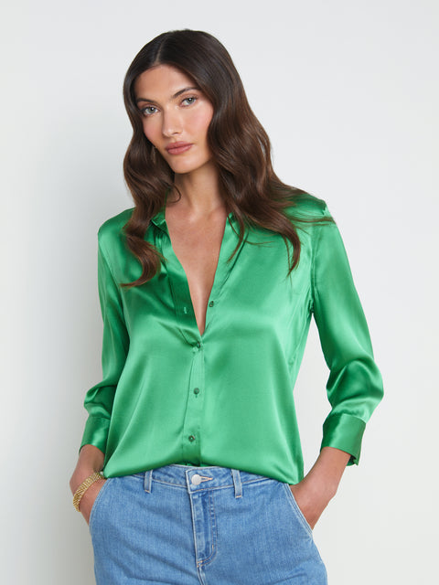 48 Best Silk shirts ideas  satin blouses, women, clothes