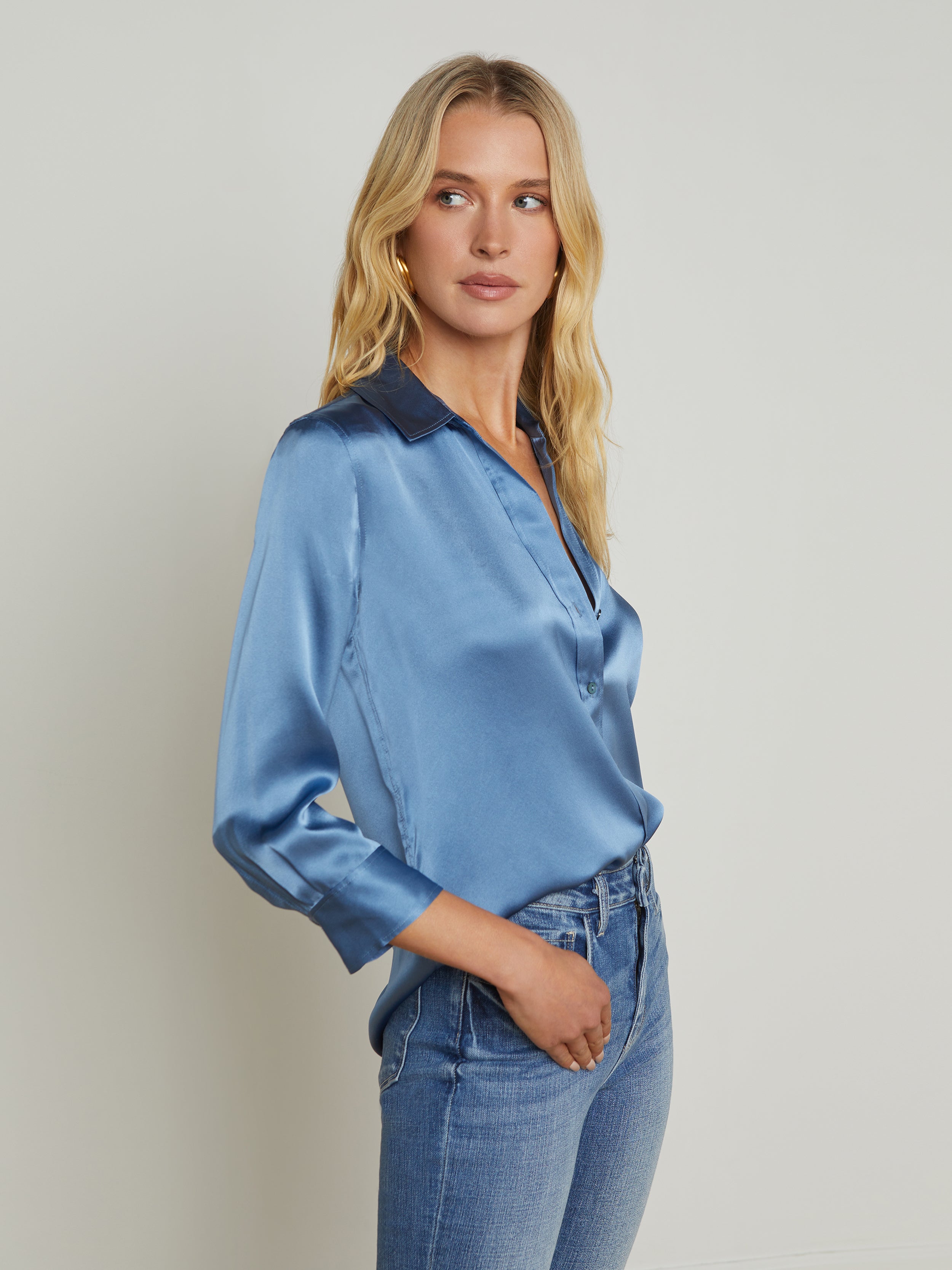 Dani Silk Blouse blouse L'AGENCE