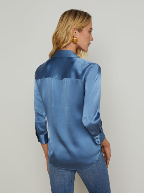 Dani Silk Blouse blouse L'AGENCE