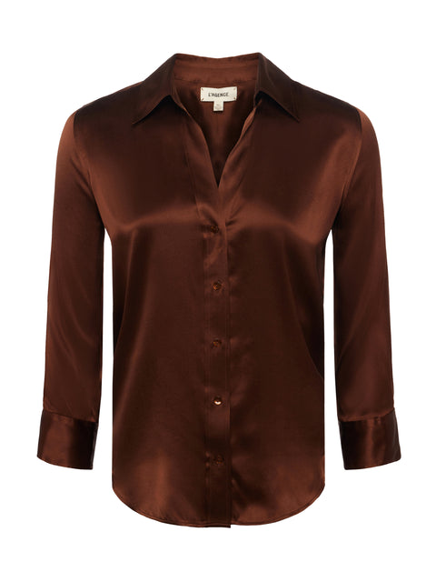 Dani Silk Blouse blouse L'AGENCE   